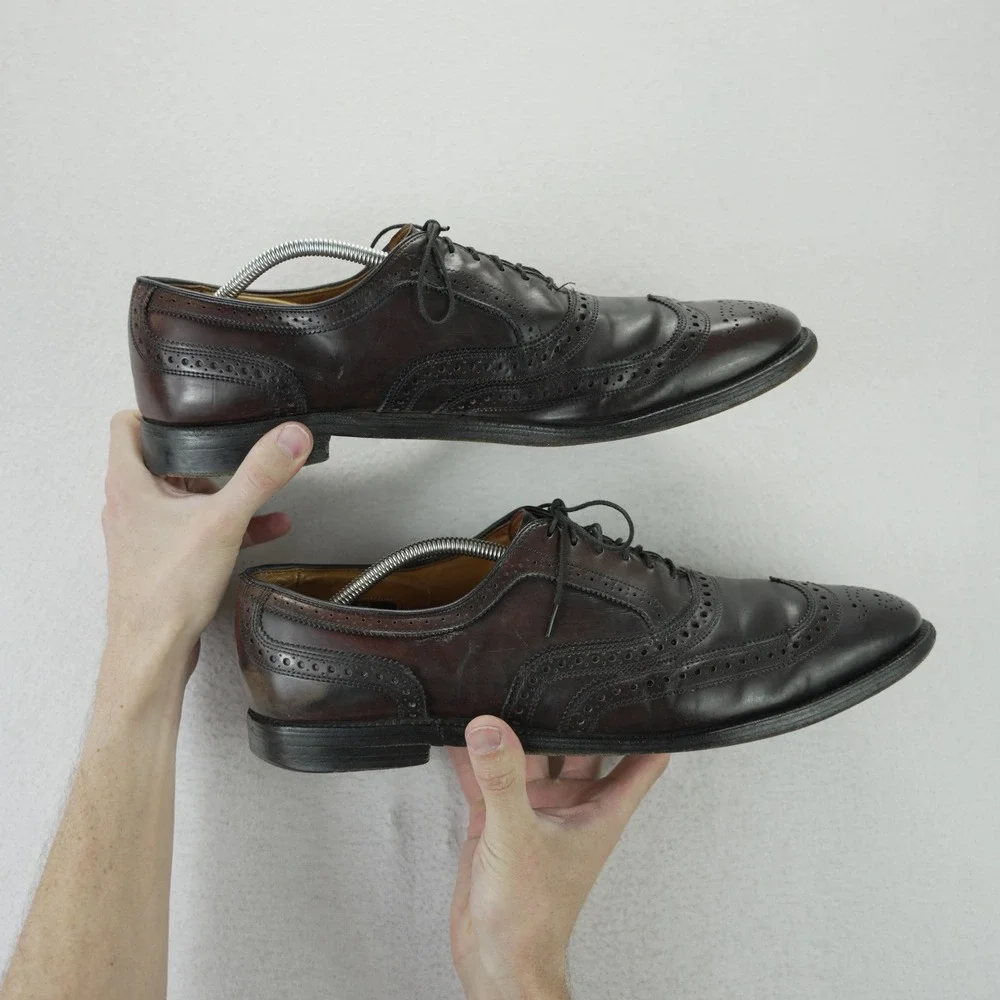 Allen Edmonds Cambridge Shell Cordovan Wingtip Oxford Shoes Mens 15 A
